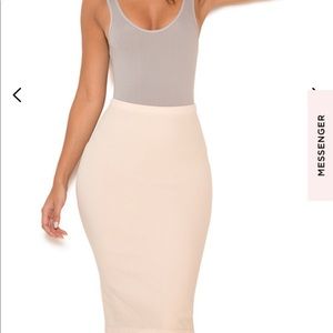 House of CB Shahla nude skirt XS/S